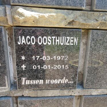 OOSTHUIZEN Jaco 1972-2015