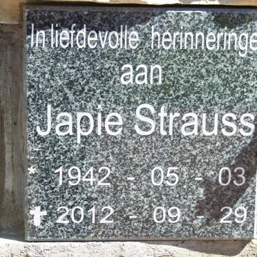 STRAUSS Japie 1942-2012