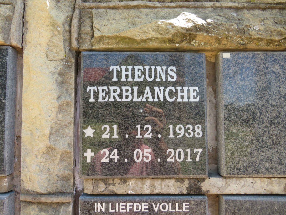 TERBLANCHE Theuns 1938-2017