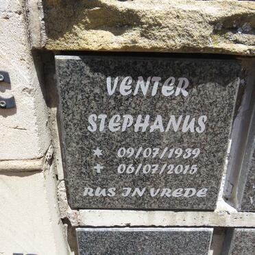 VENTER Stephanus 1939-2015