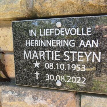 STEYN Martie 1953-2022