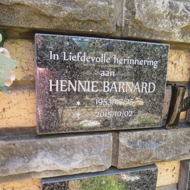 BARNARD Hennie 1953-2015