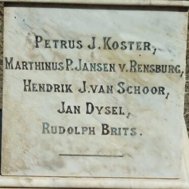 5. Memorial stone: Anglo Boer War - South African soldiers