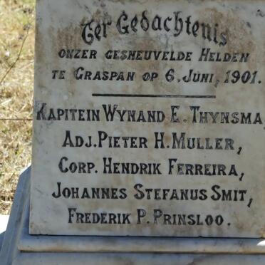 3. Memorial stone: Anglo Boer War - South African soldiers