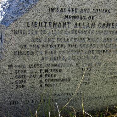 Memorial stone: Anglo Boer War - British soldiers