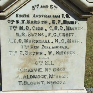 3. Memorial stone: Anglo Boer War - British soldiers