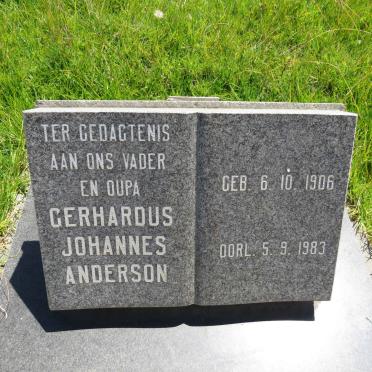 ANDERSON Gerhardus Johannes 1906-1983