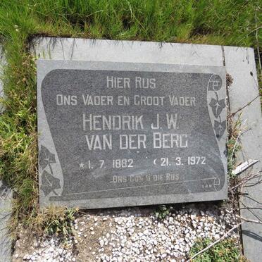 BERG Hendrik J.W., van der 1882-1972