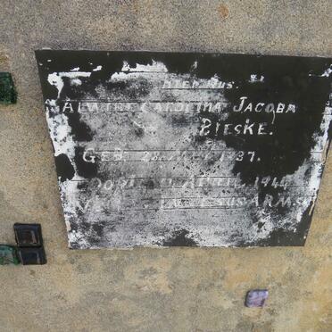 BIESKE Alwine Carolina Jacoba 1937-1944