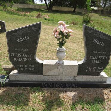 BERG Christoffel Johannes, van den 1933-2000 & Elizabeth Maria 1940-2023