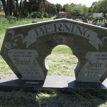 BERNING Machiel C. 1925-1993 & Hester J. 1932-2010