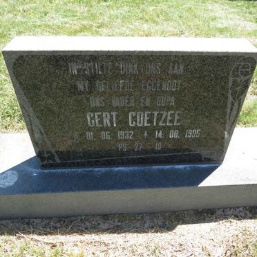 COETZEE Gert 1932-1995