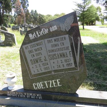 COETZEE Dawie J. 1924-1993 & Susanna F. 1927-1997