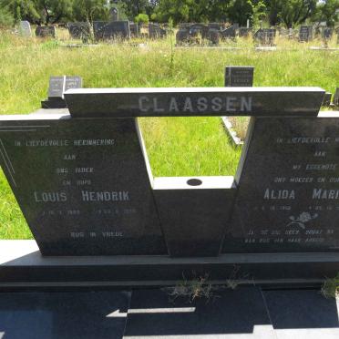 CLAASSEN Louis Hendrik 1908-1968 & Alida Maria 1912-1963