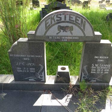 EKSTEEN J.P.C 1890-1965 & S.W. GILDENHUYS 1896-1981