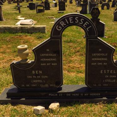 GRIESSEL Ben 1947-2015 & Estelle 1951-