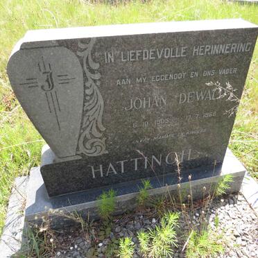 HATTINGH Johan Dewald 1905-1968