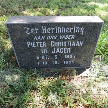 JAGER Pieter Christiaan, de 1907-1995