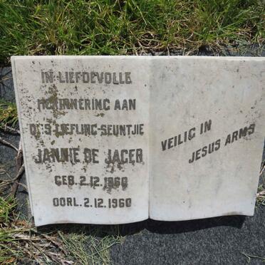 JAGER Jannie, de 1960-1960