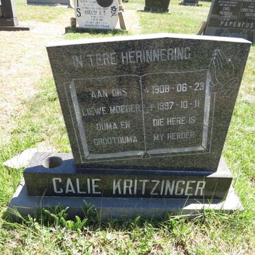 KRITZINGER Calie 1908-1997