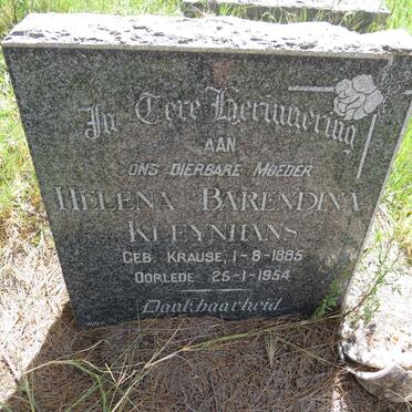 KLEYNHANS Helena Barendina nee KRAUSE 1885-1954