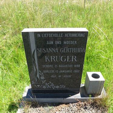 KRUGER Susanna Gertruida 1898-1982