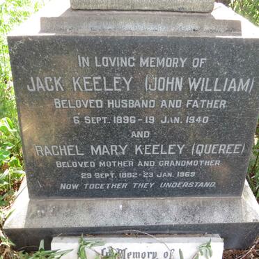 KEELEY John William 1896-1940 & Rachel Mary QUEREE 1882-1969 _2