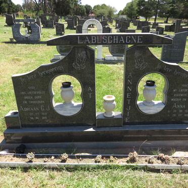 LABUSCHAGNE Adriaan C.J. 1931-2011 & Anna F. 1933-1996