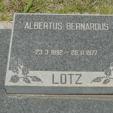 LOTZ Albertus Bernardus 1892-1977