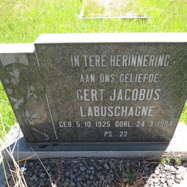 LABUSCHAGNE Gert Jacobus 1925-1984