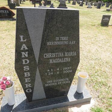 LANDSBERG Christina Maria Magdalena 1937-2006