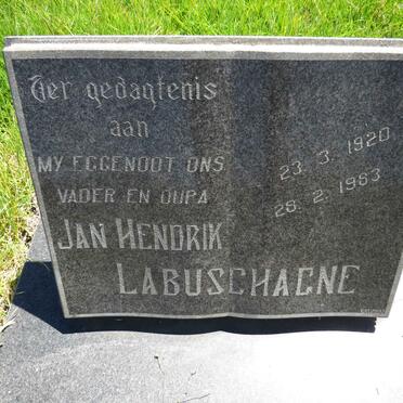 LABUSCHAGNE Jan Hendrik 1920-1993