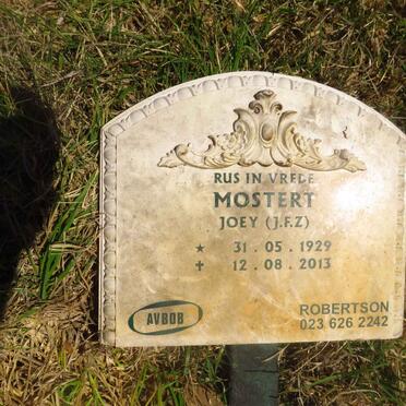 MOSTERT J.F.Z. 1929-2013 