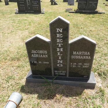 NEETHLING Jacobus Adriaan 1948- & Martha Sussanna 1950-2007
