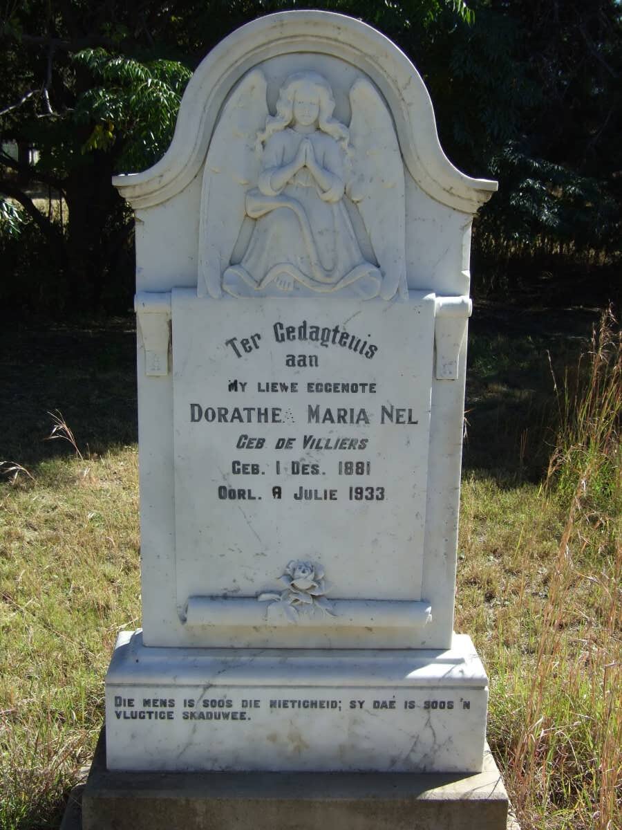 NEL Dorathea Maria nee DE VILLIERS 1881-1933 _1