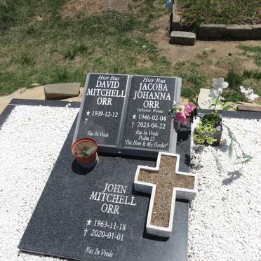 ORR David Mitchell 1939- & Jacoba Johanna FIVAZ 1946-2023 :: ORR John Mitchell 1963-2020 