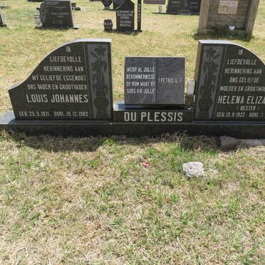 PLESSIS Louis Johannes, du 1921-1983 & Helena Elizabeth BESTER 1922-2007