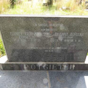 POTGIETER Daniel Gerhardus Cornelis 1890-1960 & Johanna Adriana SWART 1896-1961