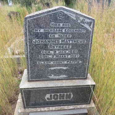 REYNEKE Johannes Mattheus 1881-1937 & Elizabeth Johanna Catharina MAARTENS nee VENTER 1896-1975_1