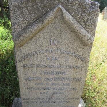 RENSBURG Jacobus, Janse van 1859-1918