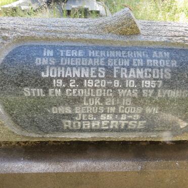 ROBBERTSE Johannes Francois 1920-1957