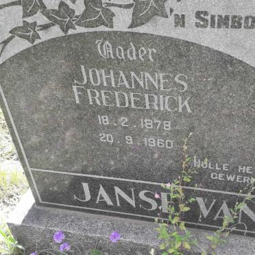 RENSBURG Johannes Frederick, Janse van 1878-1960 &amp; Regina Catharina KRIEL 1878-1955 _2