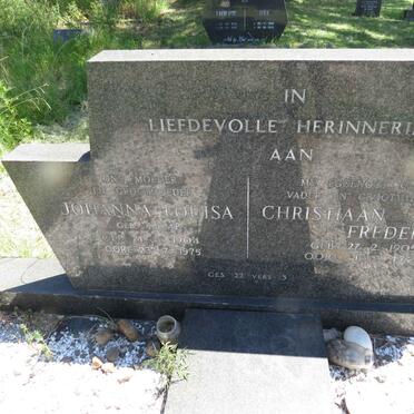 STEYN Christiaan Frederik 1905-1974 & Johanna Louisa KEMP 1904-1975 _2