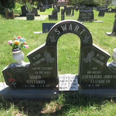 SWART Dawid Stefanus 1948-1991 & Catharina Johanna Elizabeth 1949-
