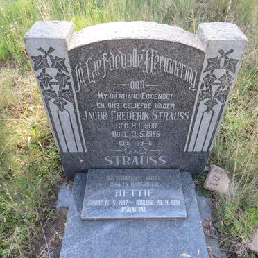 STRAUSS Jacob Frederik 1900-1956 & Hettie 1907-1998