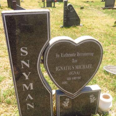 SNYMAN Ignatius Michael 1947-