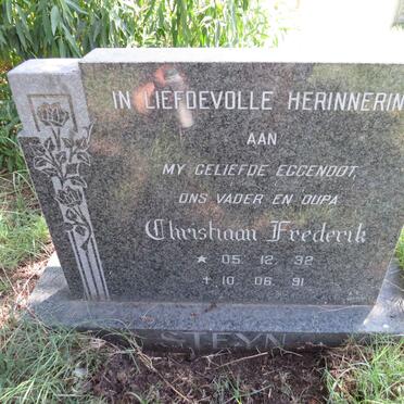 STEYN Christiaan Frederik 1932-1991