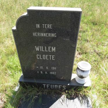 TEUBES Willem Cloete 1911-1982