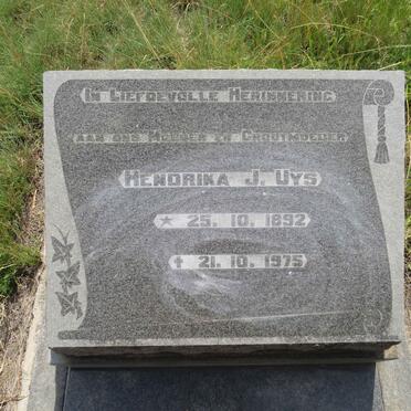 UYS Hendrika J. 1892-1975