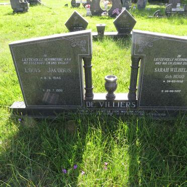 VILLIERS Louis Jacobus, de 1945-1990 & Sarah Wilhelmina HUGO 1950-2017